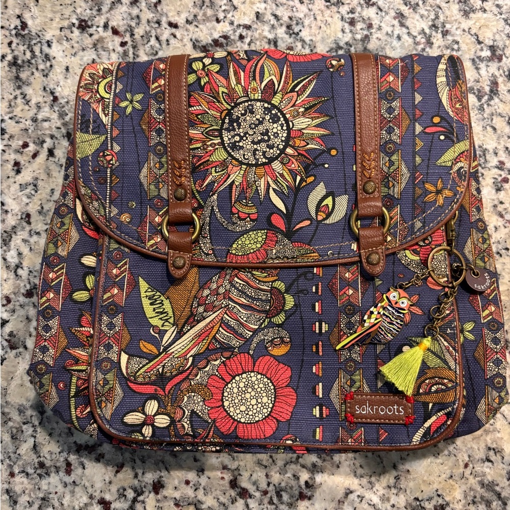 SacRoots Backpack Crossbody Bag